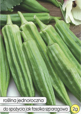 Okra Piżmian jadalny Ketmia jadalna CLEMSON SPINELESS 2g (Hibiscus esculentus)