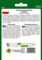 Fasola szparagowa żółta karłowa BERGGOLD 50g (Phaseolus vulgaris)