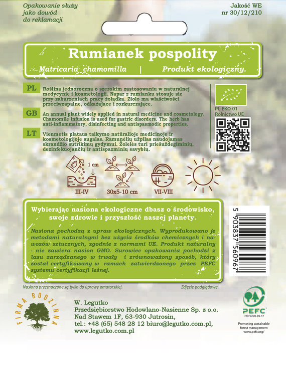 Common chamomile 0.1g BIO (Matricaria chamomilla)