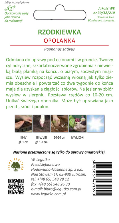 Radish OPOLANKA 10g (Raphanus sativus)