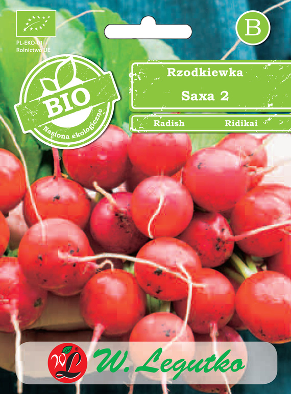 SAXA 2 Radish 5g BIO (Raphanus sativus var. sativus)