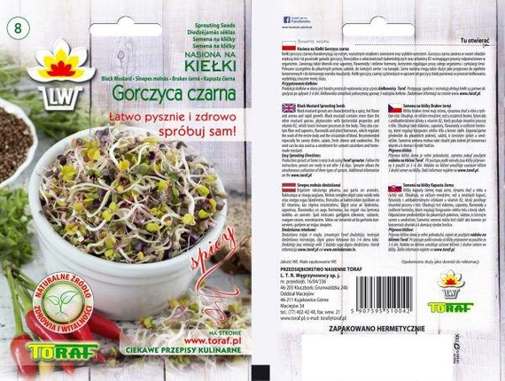 Black Mustard Sprouting Seeds 20g
