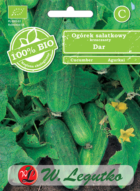 Ogórek gruntowy sałatkowy DAR 2g BIO (Cucumis sativus)