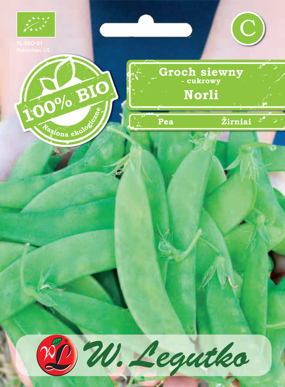 Groch siewny cukrowy NORLI 15g BIO (Pisum sativum)