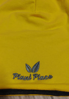 Czapka 2-warstwowa bawełniana żółty-grafitowy