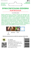 Dynia ozdobna PEAR BICOLOUR dwukolorowa 1g (Cucurbita pepo)