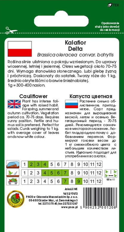 Cauliflower DELTA 1g (Brassica oleracea convar. botrytis)