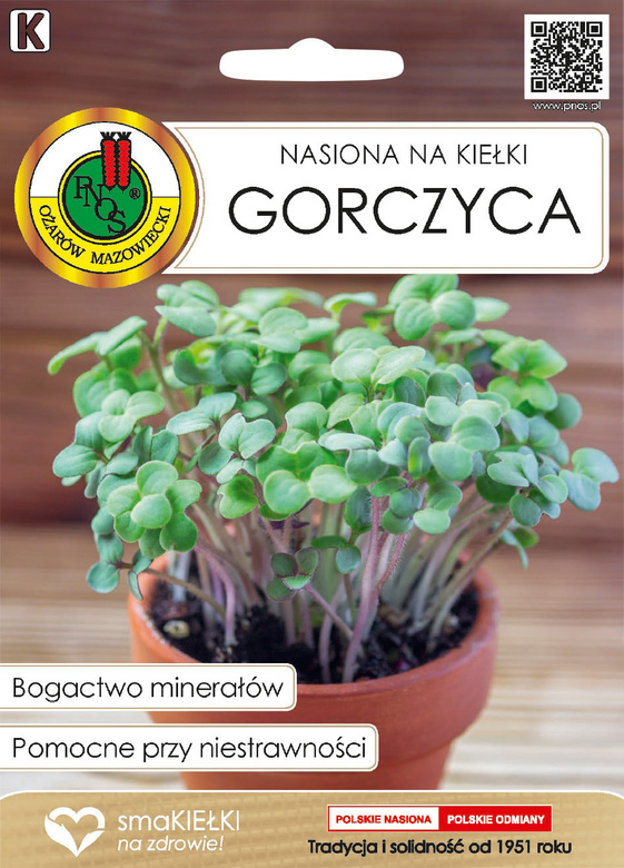 Nasiona na kiełki GORCZYCA 30g