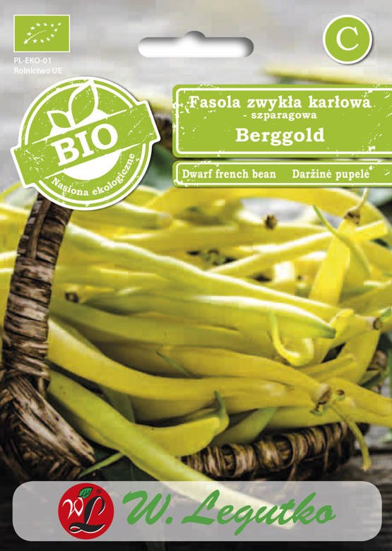 Fasola szparagowa żółta karłowa BERGGOLD 30g (Phaseolus vulgaris)