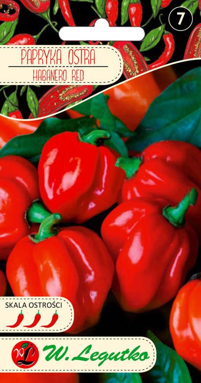 Papryka chińska HABANERO RED czerwona 0,15g (Capsicum chinense)